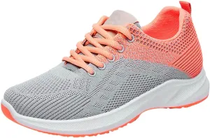 Orthopedic Shoes for Women Trendy Color Block Sneakers Comfortable Breathable Mesh Hollow Out Wakling Shoer Summer Lightweight Slip On Tennis Sneaker with Arch Support