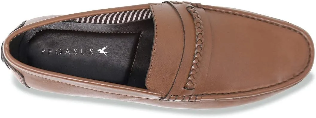 Pegasus Men's Leather Wide Fit Drive Shoe