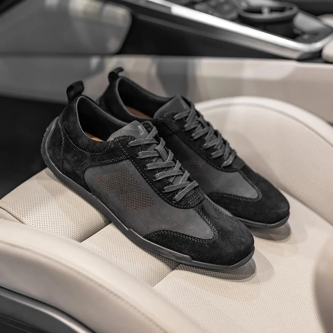 Piloti Icona Driving Shoes for Men, Italian Suede Performance Everyday Driving Sneakers for Men