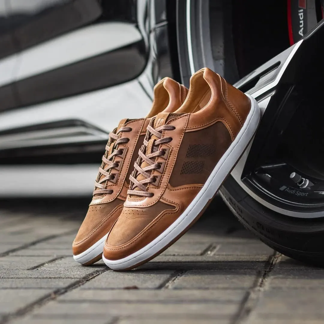Piloti Men's Drift Performance Italian Nubuck Leather Everyday Driving Sneaker