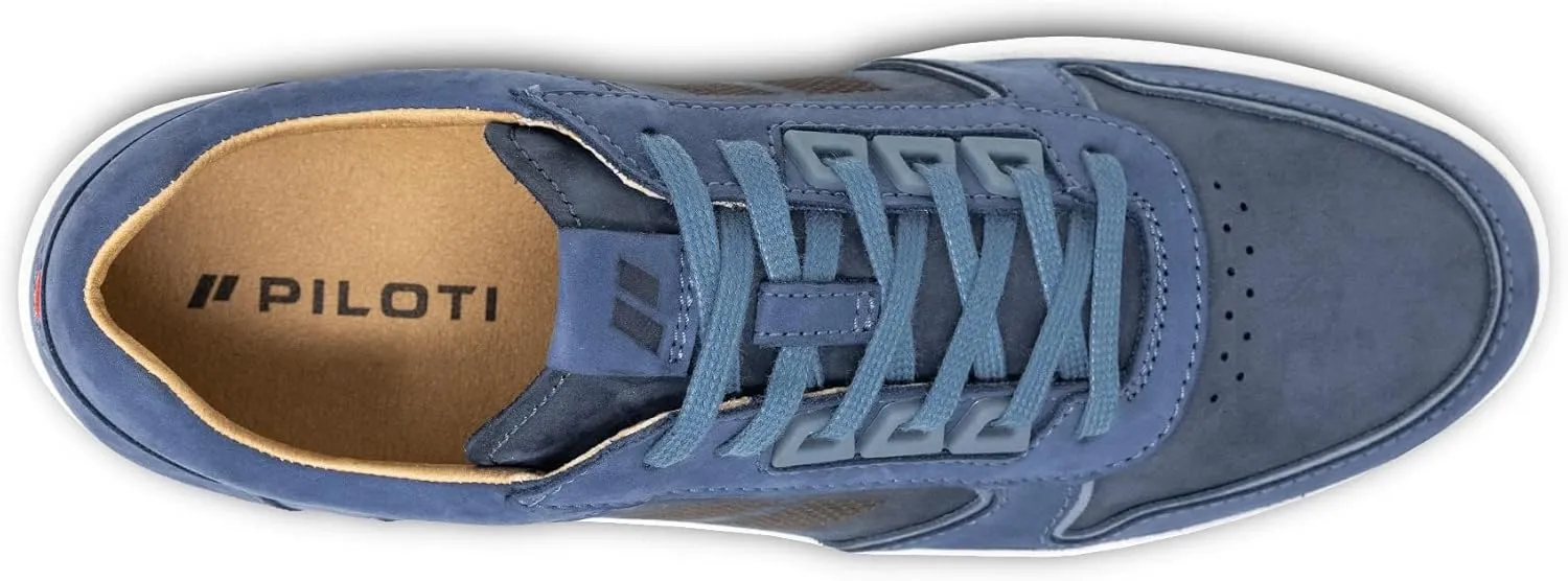 Piloti Men's Drift Performance Italian Nubuck Leather Everyday Driving Sneaker