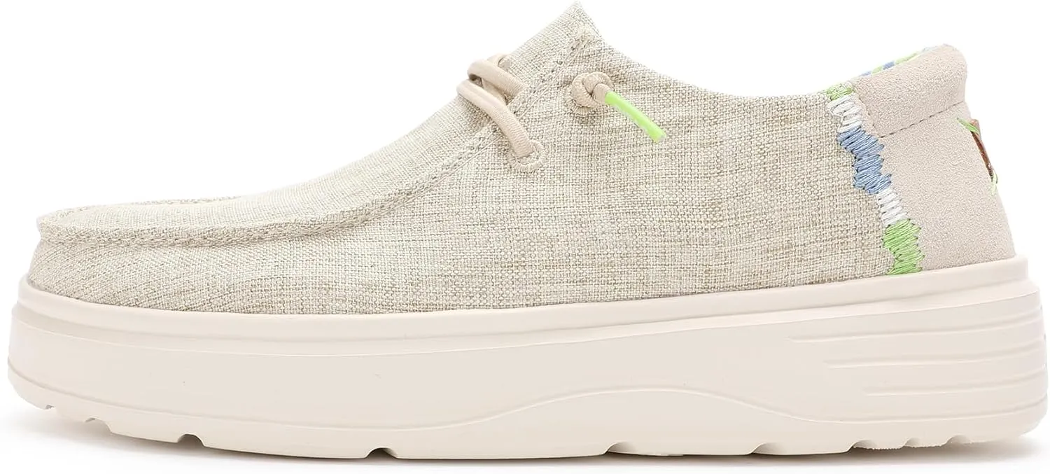 PITAS Women’s Poppy Slip-On Loafers | Casual Shoes for Women | Comfortable Lightweight Slip-On Shoes | Beige