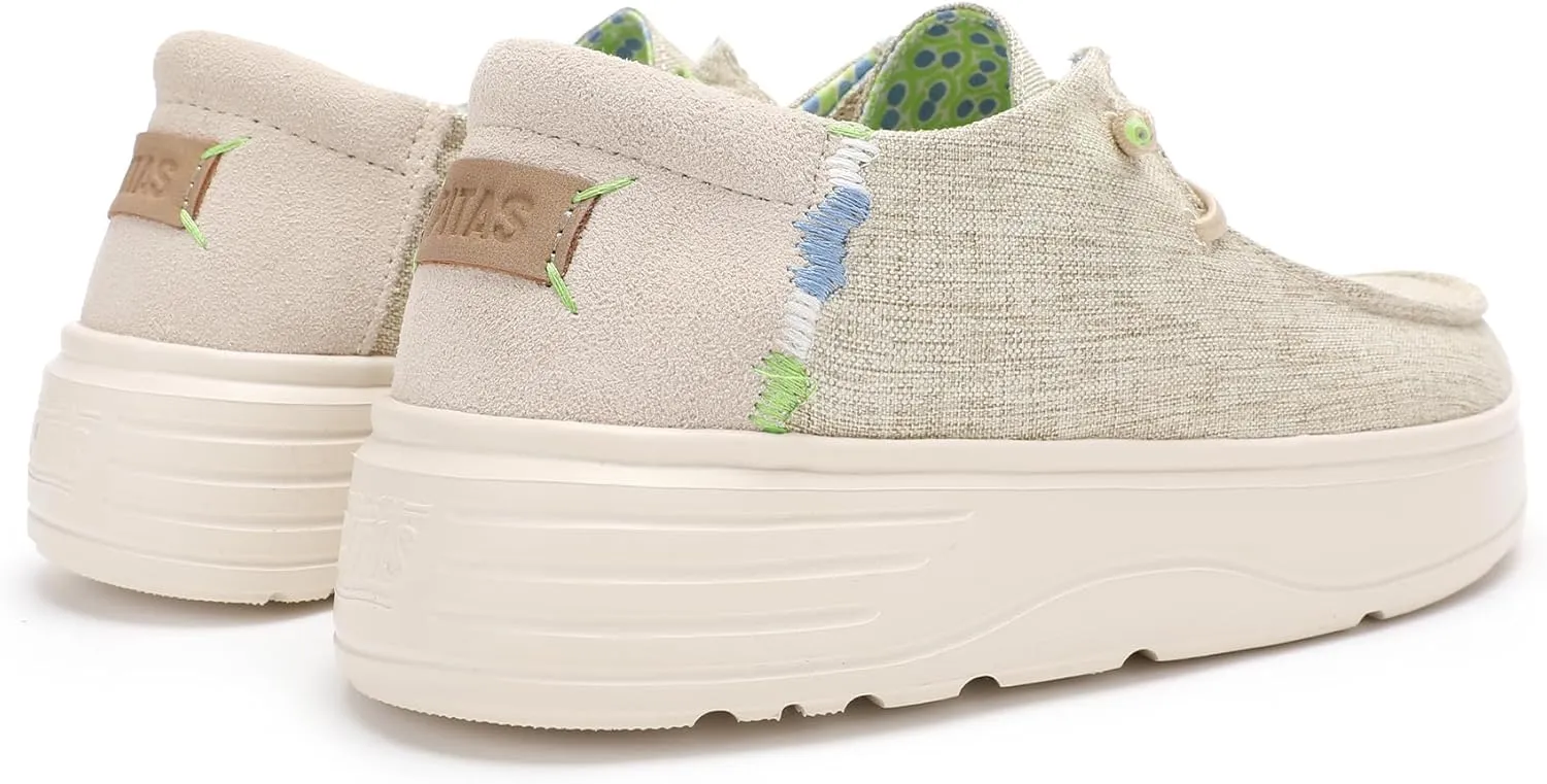 PITAS Women’s Poppy Slip-On Loafers | Casual Shoes for Women | Comfortable Lightweight Slip-On Shoes | Beige