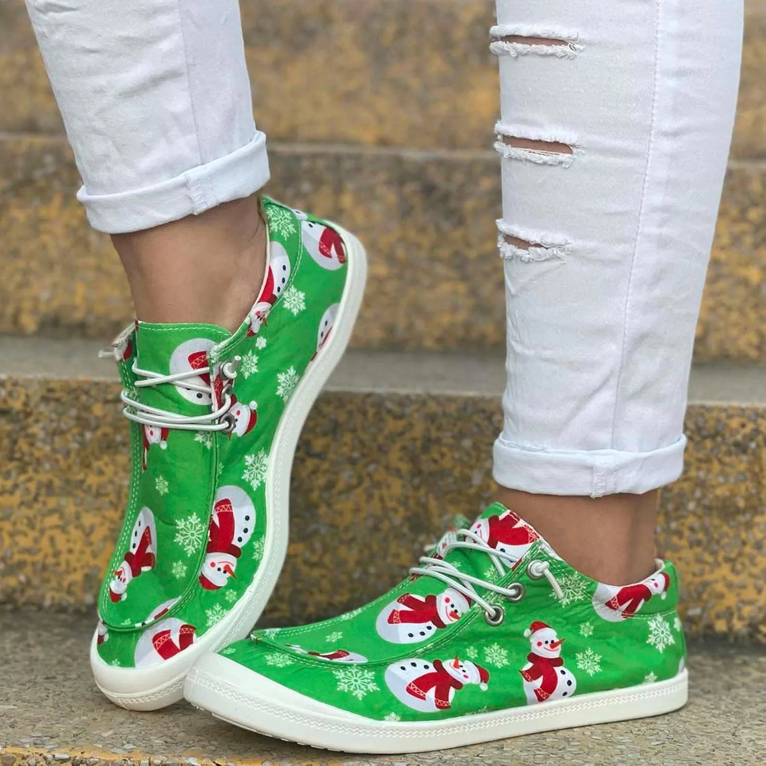 Plaid Sneakers Women Walking Sneakers for Women Wide Width Mens Loafers Christmas Sneakers for Women 2024 Fashion Casual Comfy Soft October 11-12