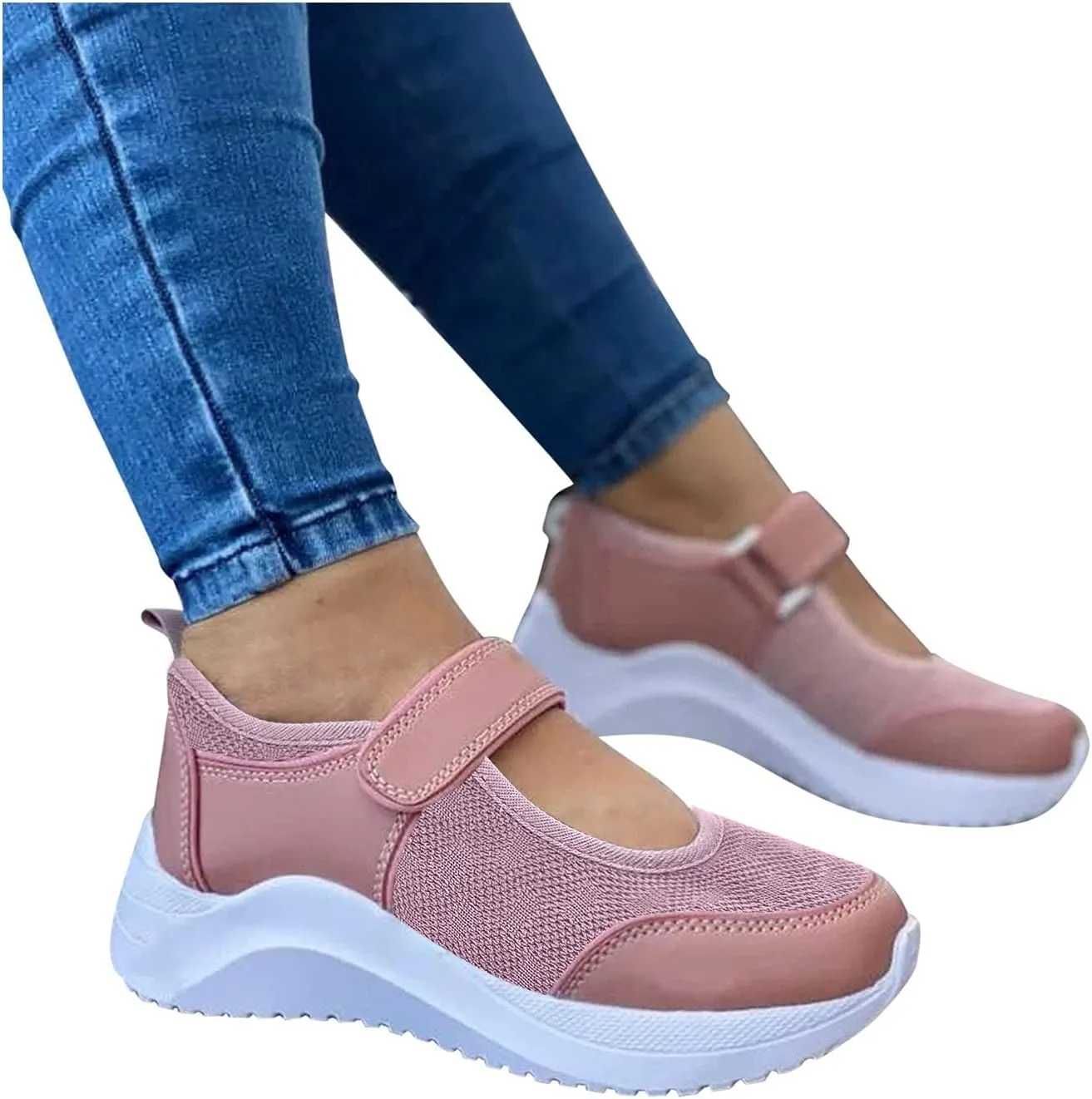 Platform High Top Sneakers for Women Fashion Walking Shoes Women Arch Support 11w Shoes for Women Black White Sneakers for Women Wide Fit Zapatos Antiderrapantes para Mujer Trabajo Cocina