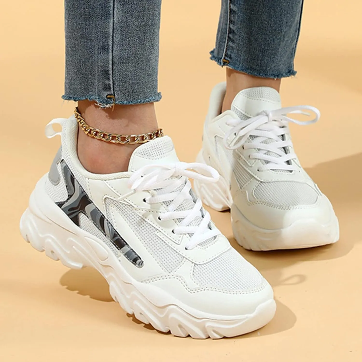 Platform High Top Sneakers for Women Fashion Zapatillas Para Mujer Elegantes Canvas Shoes for Women Fall Platform Sneakers for Women 2023 Zapatillas OrtopéDicas Para Mujer De Vestir
