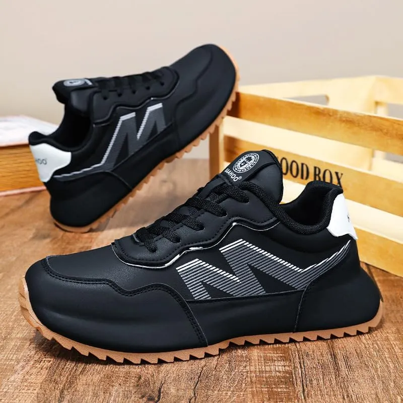 Plus Size Men's Street Style Low Top Skateboard Shoes, Comfy Trendy Shoes for Outdoor Walking