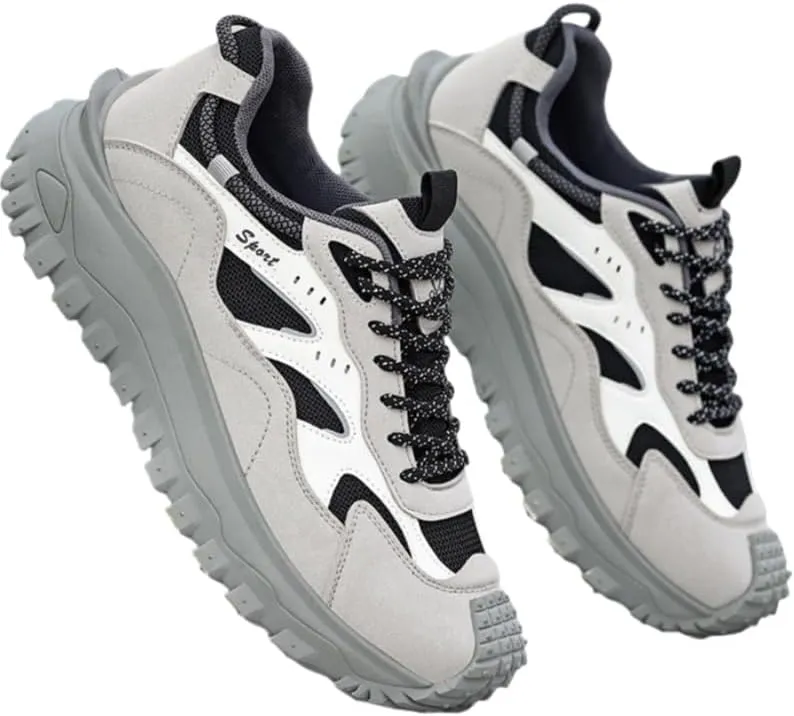 Plus Size Men's Trendy Street Style Low Top Skateboard Shoes, Comfy Non Slip Lace Up Durable Sneakers
