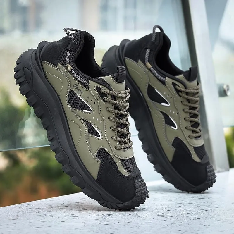 Plus Size Men's Trendy Street Style Low Top Skateboard Shoes, Comfy Non Slip Lace Up Durable Sneakers