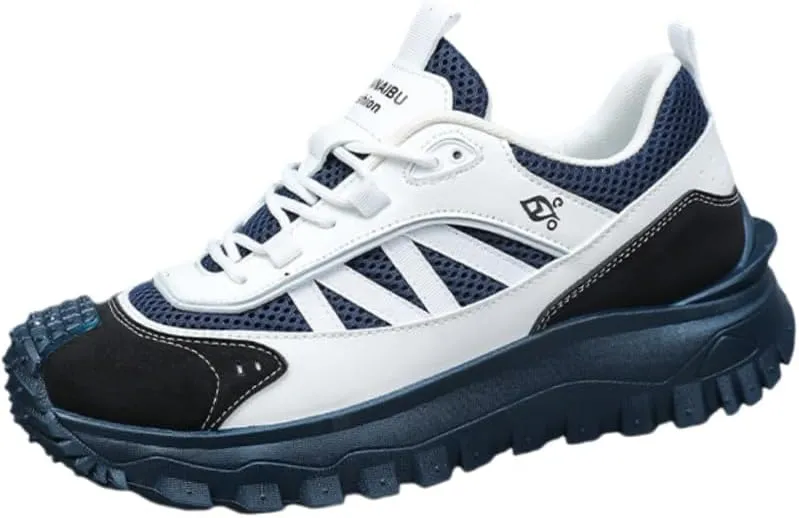 Plus Size Men's Trendy Street Style Low Top Skateboard Shoes, Comfy Non Slip Up Durable Sneakers for Outdoor Activities