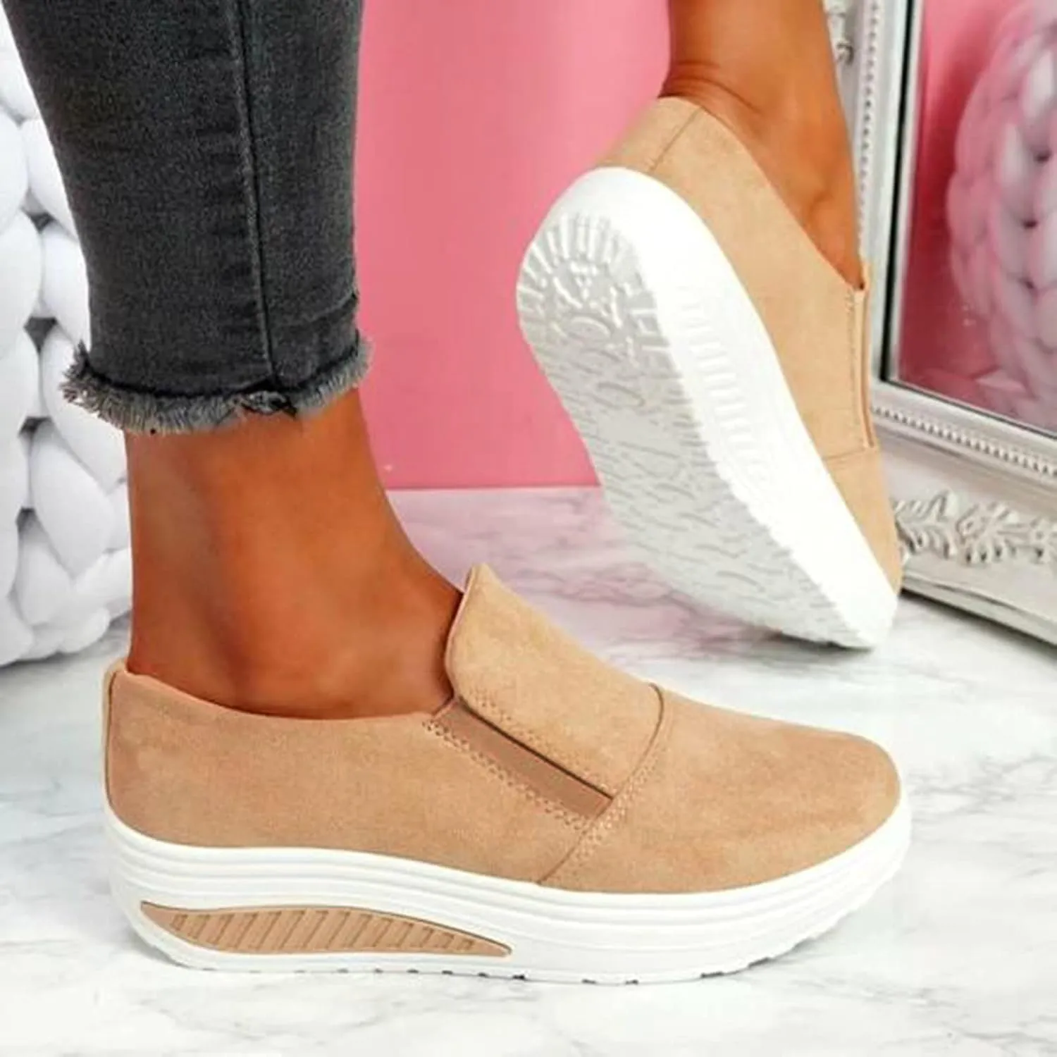 Running Shoes for Women Wide Fit Orthopedic Walking Shoes Platform Sneakers for Women Womens Shoes Casual Fall Sneakers Womens Platform Sneakers Fashion Women Orthopedic Sneakers Wide
