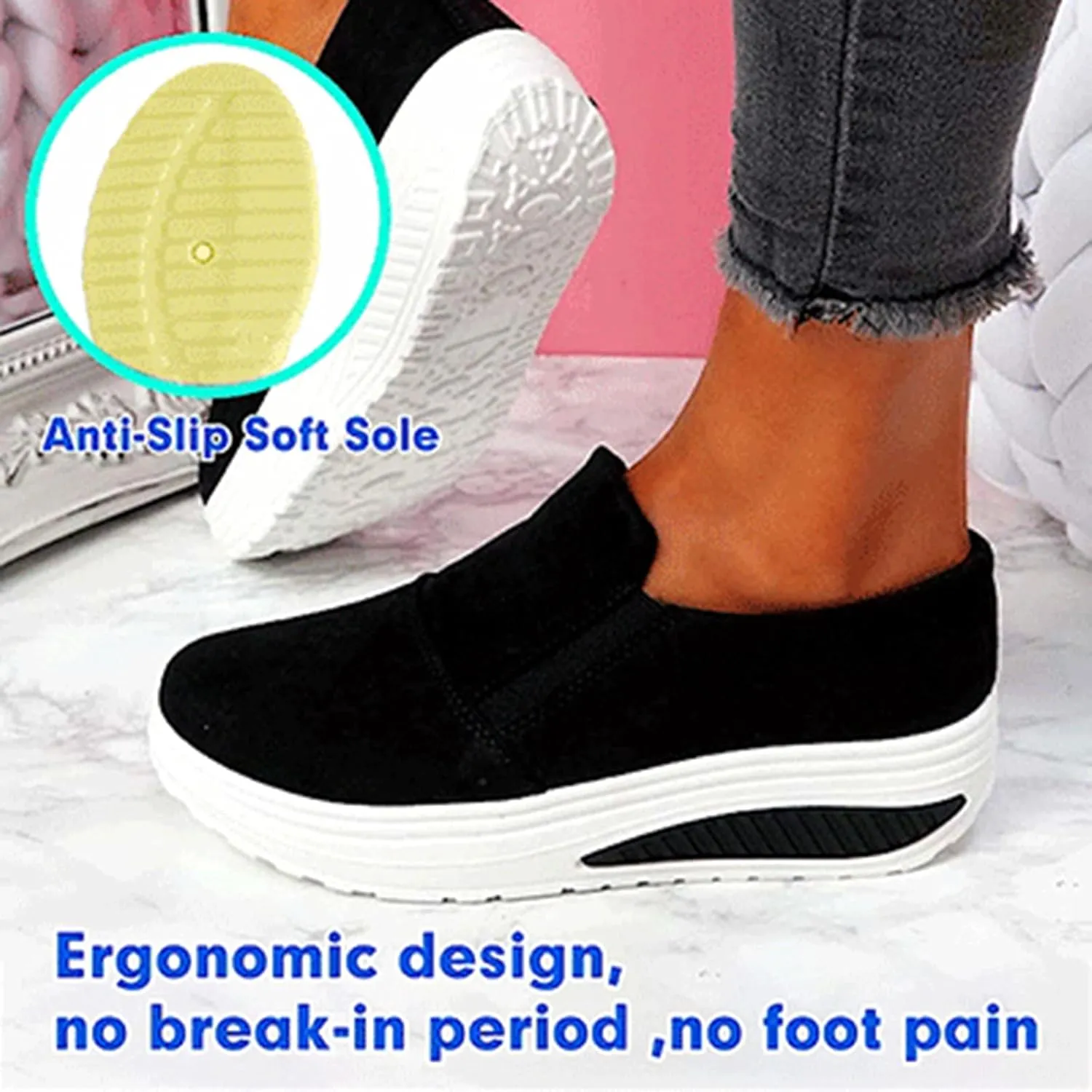Running Shoes for Women Wide Fit Orthopedic Walking Shoes Platform Sneakers for Women Womens Shoes Casual Fall Sneakers Womens Platform Sneakers Fashion Women Orthopedic Sneakers Wide