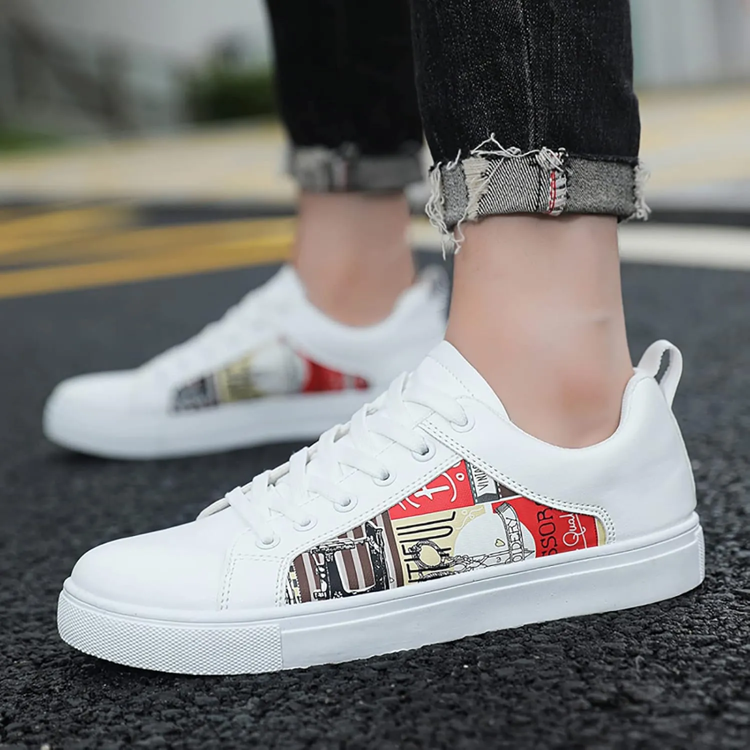 SBGMoSJ Plantar Fasciitis Shoes Women Slip Ons Wide Black Slip On Tennis Shoes Ladies Black Shoes Women Dressy Comfort Wedges Open Toe Women Sneakers Size 9 Wide Slip On Tennis Shoes Women Size 11