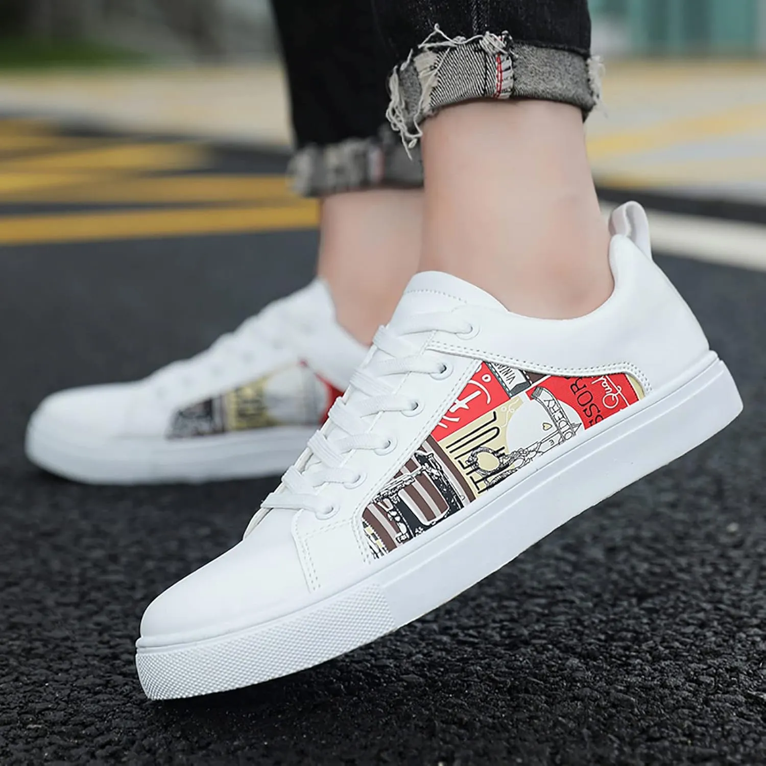 SBGMoSJ Plantar Fasciitis Shoes Women Slip Ons Wide Black Slip On Tennis Shoes Ladies Black Shoes Women Dressy Comfort Wedges Open Toe Women Sneakers Size 9 Wide Slip On Tennis Shoes Women Size 11