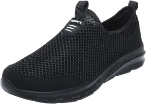 SBGMoSJ Platform Sneakers for Women Wide Size Women's Slip On Shoes Size 10 Wide Width Hiking Shoes Women 7.5 Wide Black Platform Tennis Shoes for Women Comfy Shoes for Women for Work All Day