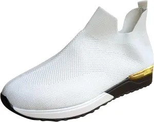 SBGMoSJ Platform Sneakers for Women Wide Size Women's Slip On Shoes Size 10 Wide Width Hiking Shoes Women 7.5 Wide Black Platform Tennis Shoes for Women Comfy Shoes for Women for Work All Day