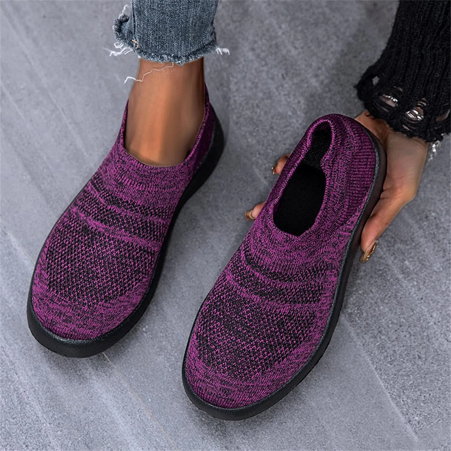 SBGMoSJ White High Top Sneakers for Women Walking Shoes Women Comfort Canvas Shoes for Women Platform Women Sneakers Black Size 9 Extra Wide Slip On Tennis Shoes for Women