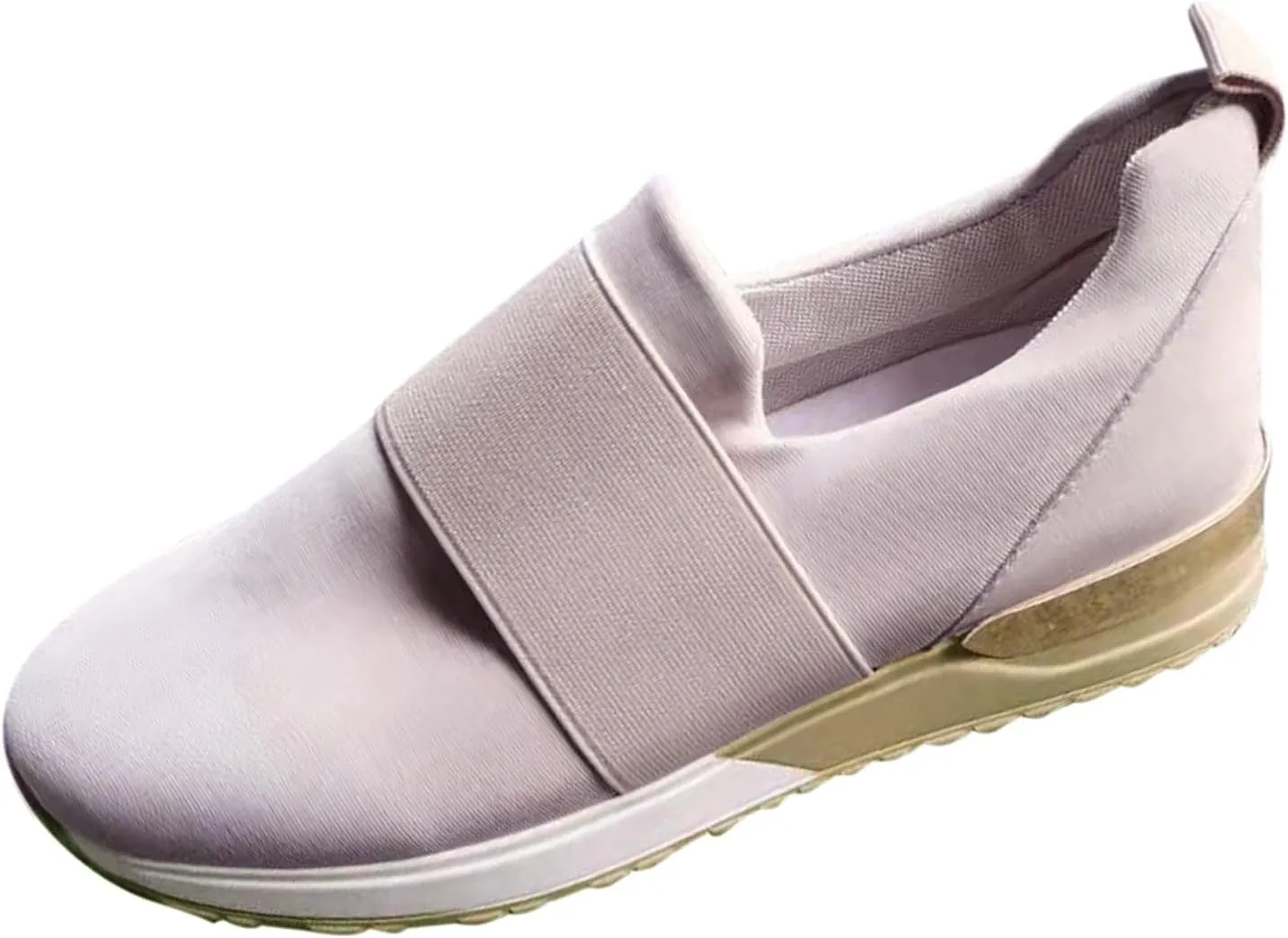 SBGMoSJ White Platform Sneakers for Women Wide Zapatillas Blancas para Mujer Elegantes Womens Black Athletic Shoes Size 9 Plantar Fasciitis Work Shoes Women Non Slip Women's Hiking Shoes Wide Width