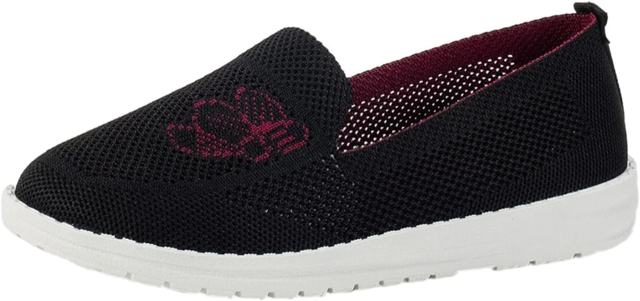 SBGMoSJ Women Sneakers Size 10 Slip On Women's Athletic Shoes 9 Wide Sneakers Women Trendy Fashion Walking Sneakers for Women Wide Toe Walking Shoes Women