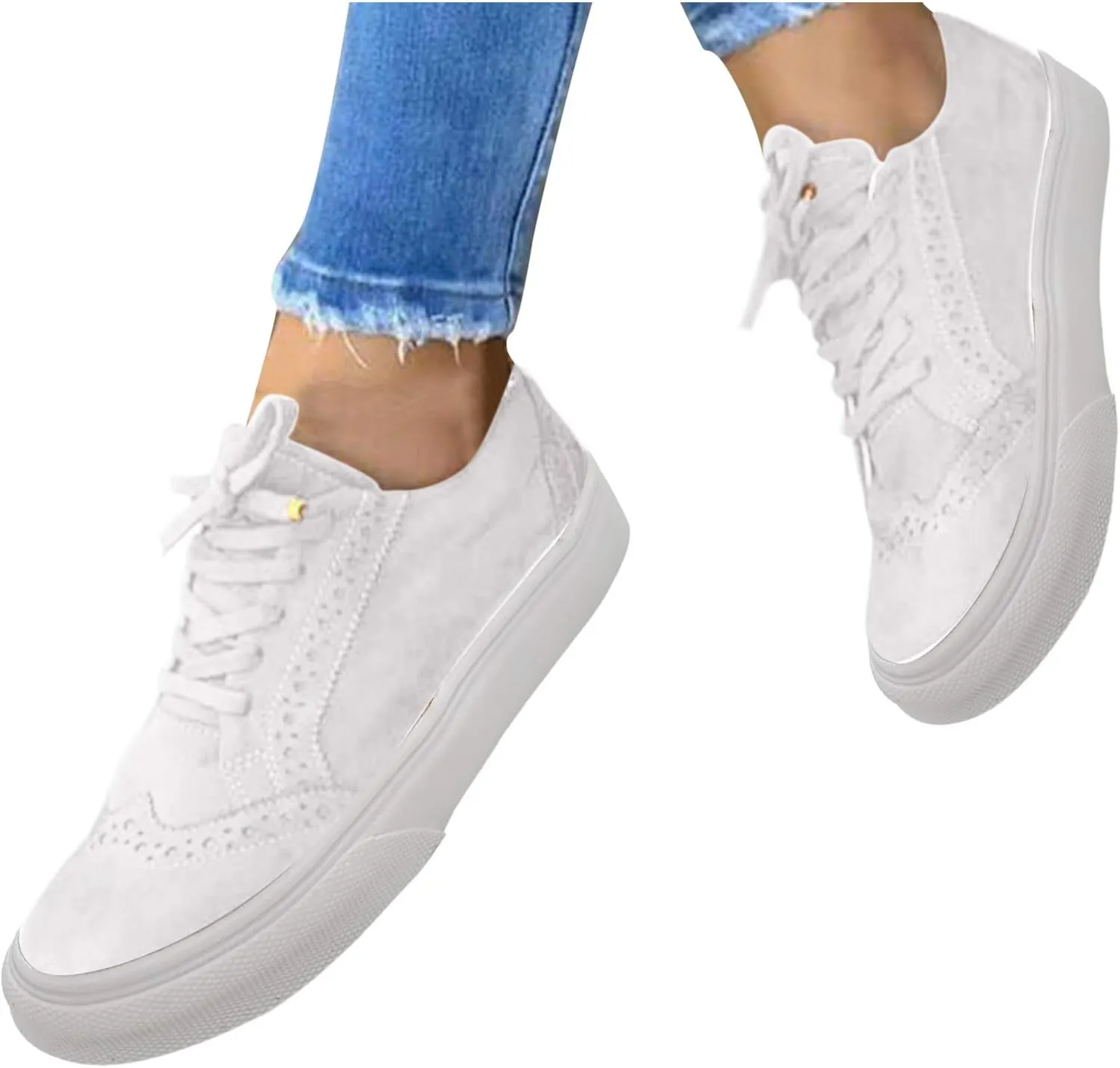 SBGMoSJ Women Sneakers Size 6 Wide Cute Black and White Sneakers for Women Womens White Slip On Sneakers Size 8 White Slip On Sneakers for Women Size 9 Womens Walking Sneakers