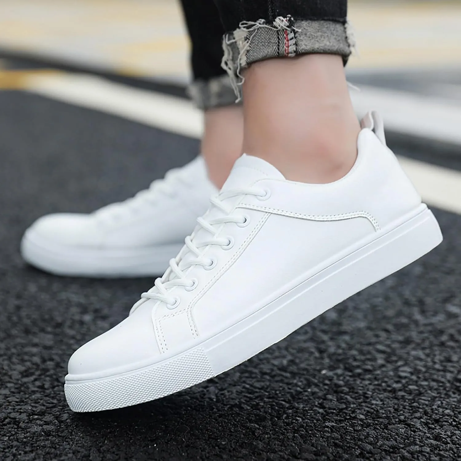 SBGMoSJ Womens High Top Wedge Sneakers All Womens Black Non Slip Size 9 Wide Work Shoes Slip On Tennis Shoes Women Wide Width High Top Sneakers for Women Zapatillas Blancas para Mujer Elegantes