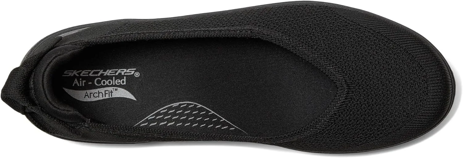 SKECHERS Women's On-The-go Arch Fit Inspire Ballerina W/Bow Ballet Flat