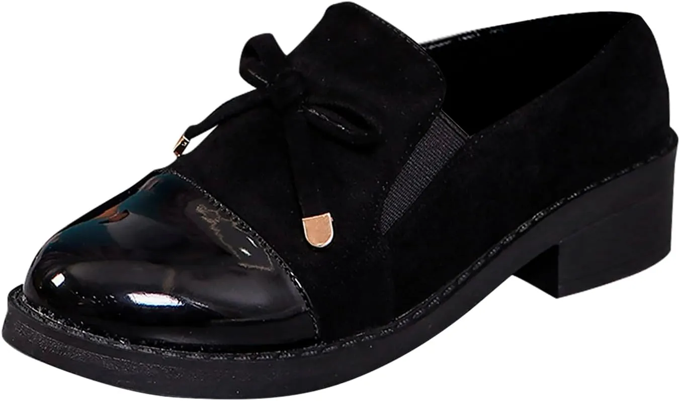 Slip On Loafers for Women Low Business Shoes Classic Penny Loafers Dressy Work Shoes Comfort Casual Office Shoes