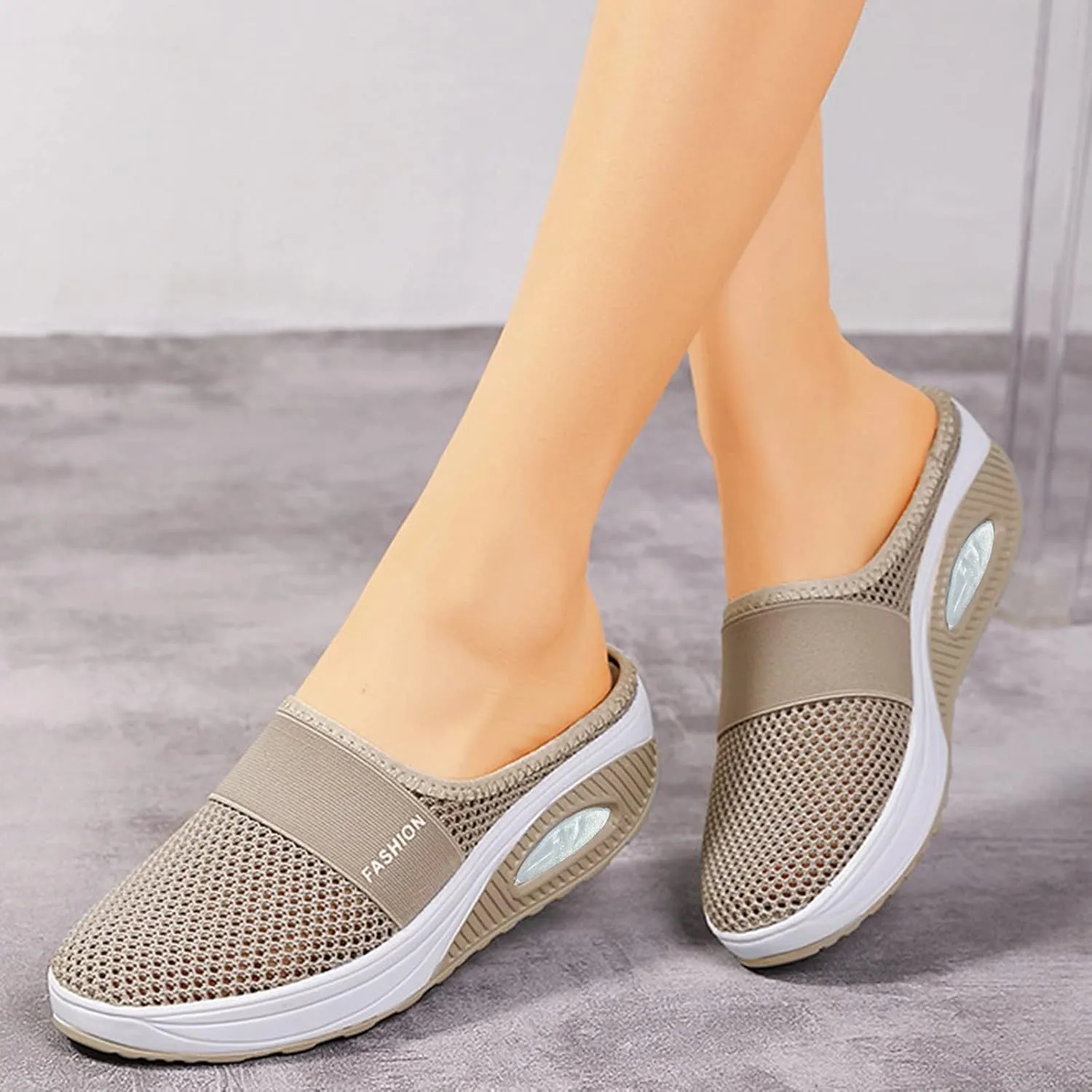 Slip on Sneakers Women Non Slip Gym Workout Shoes Walk Shoes for Women Lace Up Fashion Comfortable Walking Shoes