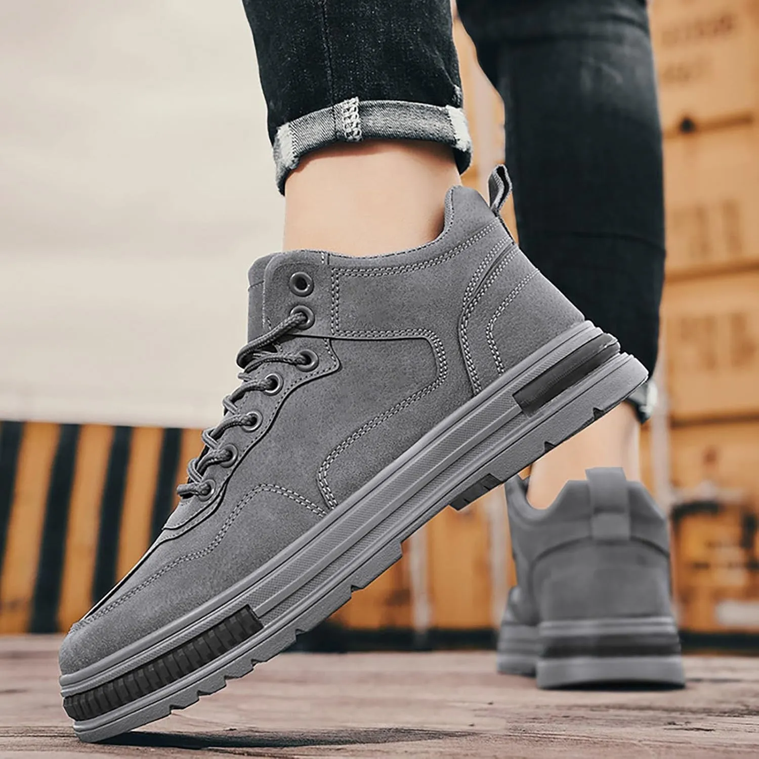 Sneakers for Men Wide Width Flat Shoes for Women Men's Casual Slip-on Loafers Round Toe Slip On Casual Womens Loafers Dress Sneakers Men Wide Width