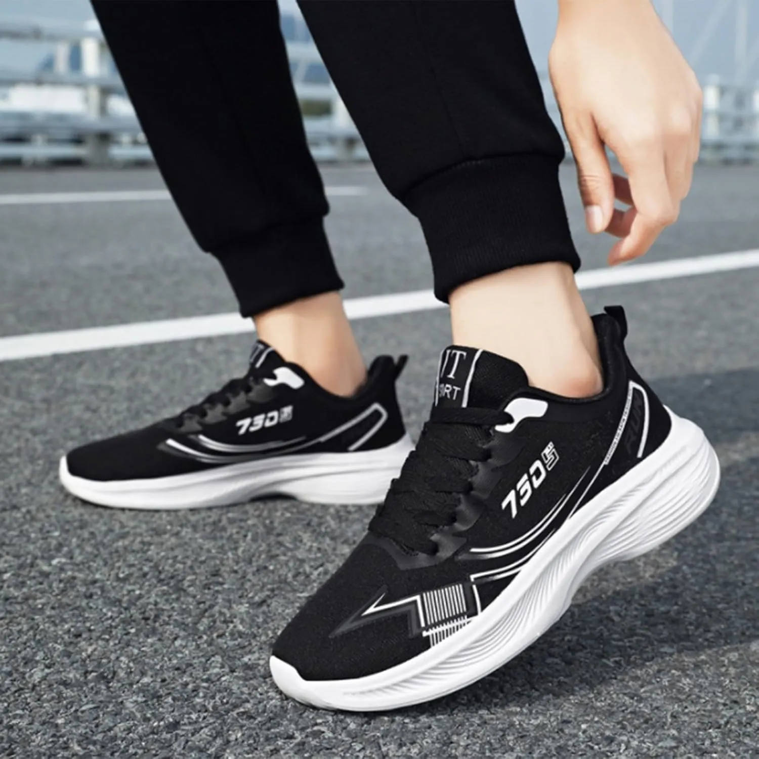Sneakers for Women Clearance Mens Athletic Shoes Women's White Fashion Sneakers Round Toe Flats Comfortable Women Loafers Comfortable Dress Sneakers Men