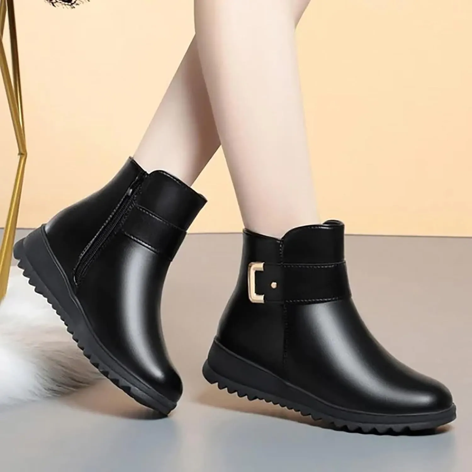 Snow Boots for Women Waterproof Slip On Warm Boots for Ladies Snow Boots Womens Winter Ankle Boots Ladies Womens Snow Boot Ankle Boots for Women Knee High Snow Booties Men