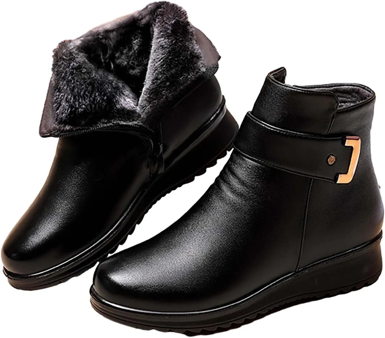 Snow Boots for Women Waterproof Slip On Warm Boots for Ladies Snow Boots Womens Winter Ankle Boots Ladies Womens Snow Boot Ankle Boots for Women Knee High Snow Booties Men