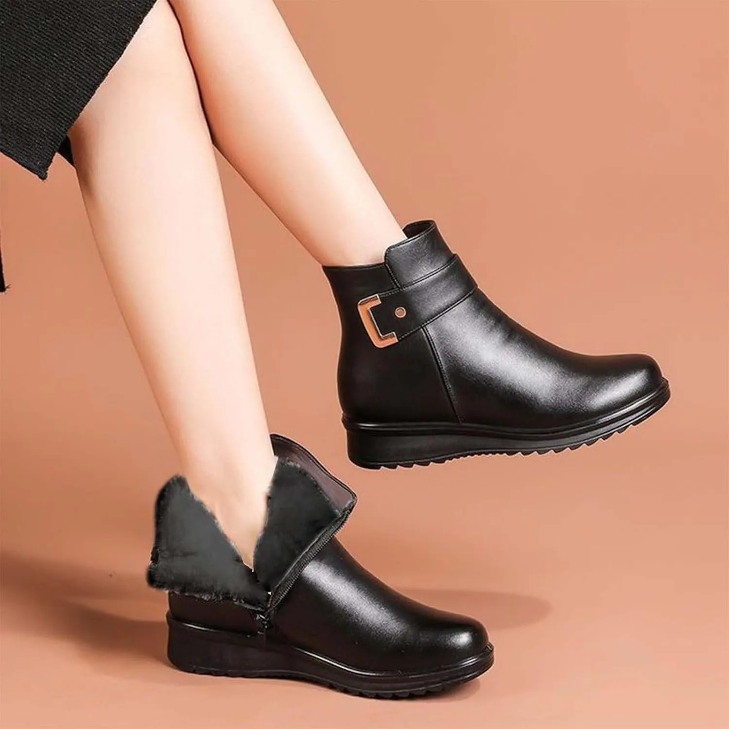 Snow Boots for Women Waterproof Slip On Warm Boots for Ladies Snow Boots Womens Winter Ankle Boots Ladies Womens Snow Boot Ankle Boots for Women Knee High Snow Booties Men
