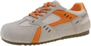 Stylish Breathable Leather Color Block Sneakers with Increased Height, Lightweight, Fashionable Design - Spring Collection Casual Trainers for Men
