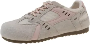Stylish Breathable Leather Color Block Sneakers with Increased Height, Lightweight, Fashionable Design - Spring Collection Casual Trainers for Men
