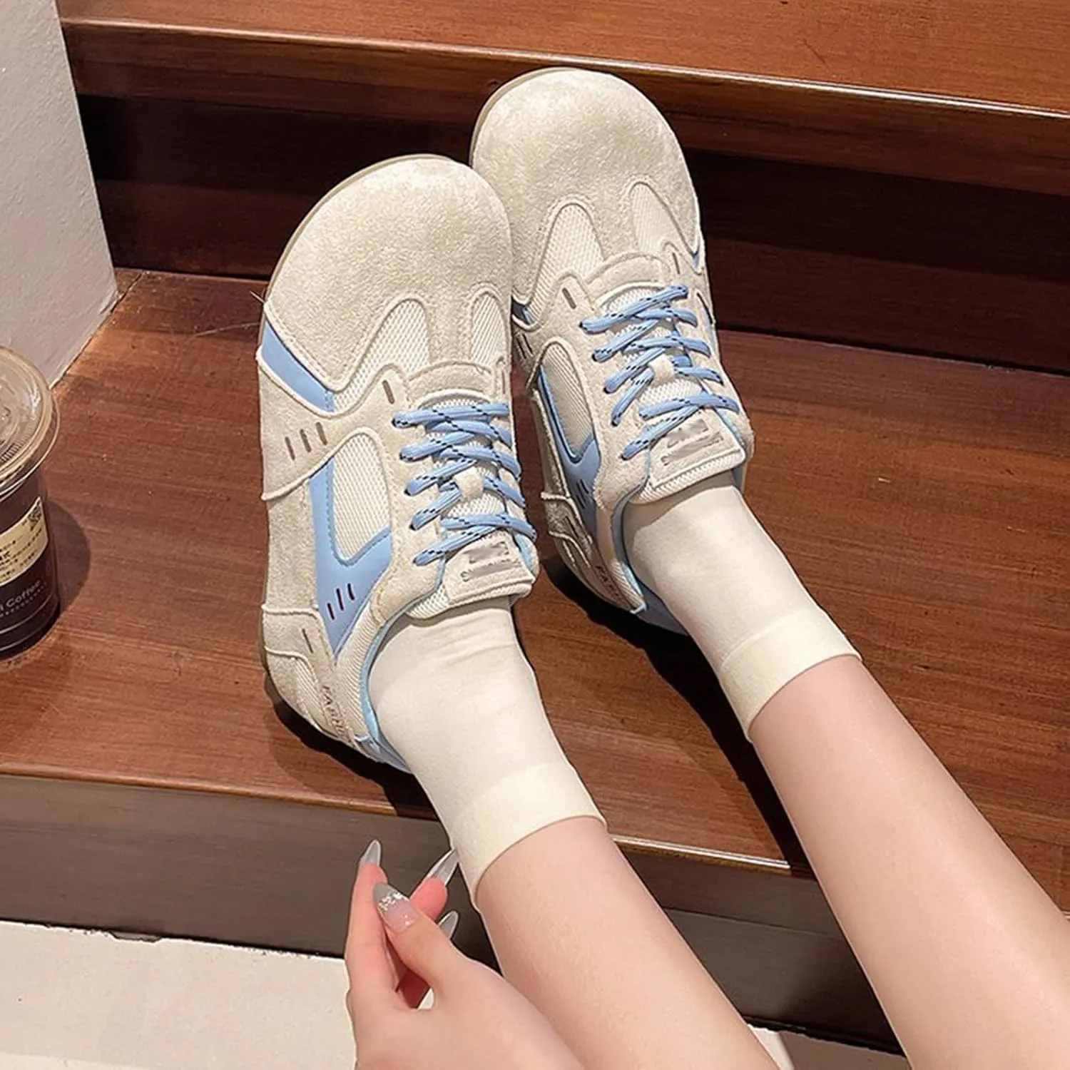 Stylish Breathable Leather Color Block Sneakers with Increased Height, Lightweight, Fashionable Design - Spring Collection Casual Trainers for Men