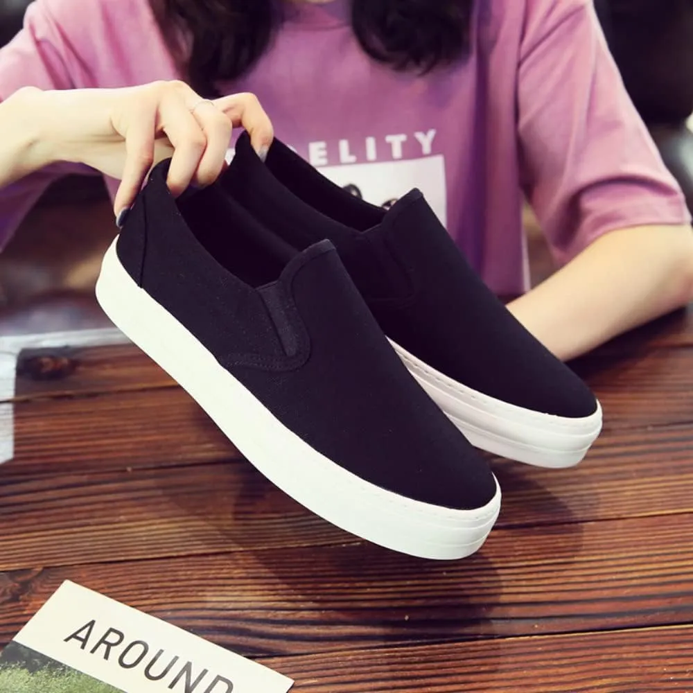 SUKKCCNO Comfortable and Breathable Canvas Shoes Flat Bottom Fashionable Street Style Men's and Women's Standard Size Shoes Spring and Autumn Versatile Cloth Shoes