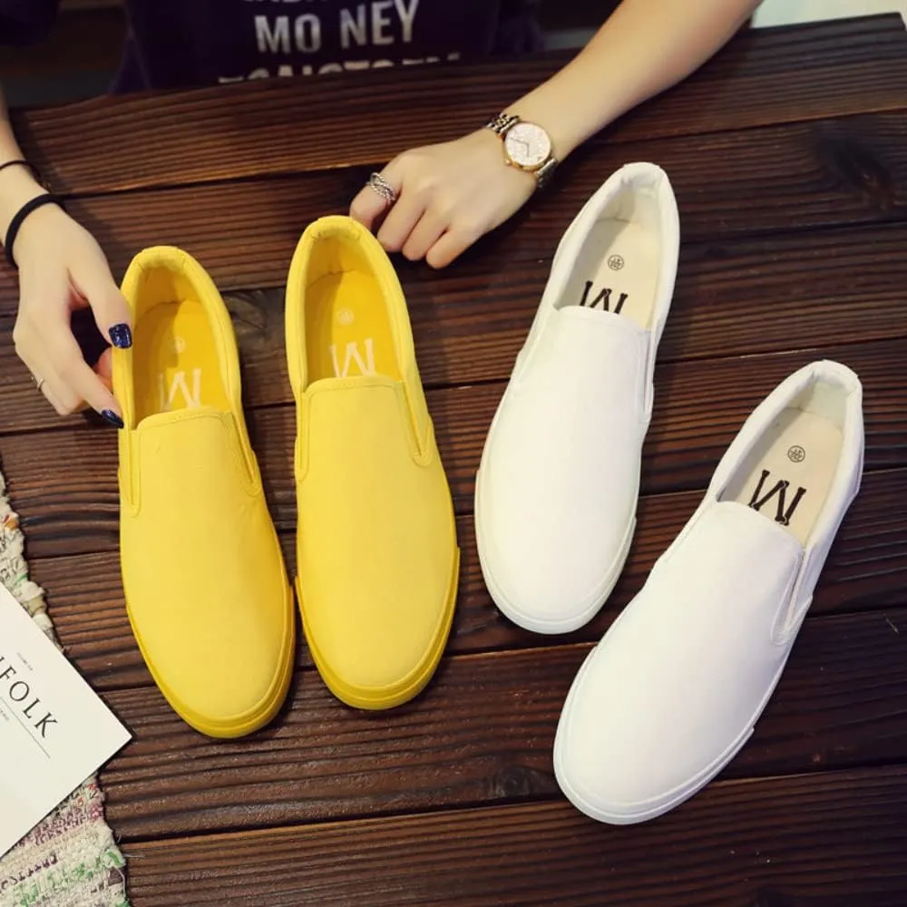 SUKKCCNO Comfortable and Breathable Canvas Shoes Flat Bottom Fashionable Street Style Men's and Women's Standard Size Shoes Spring and Autumn Versatile Cloth Shoes