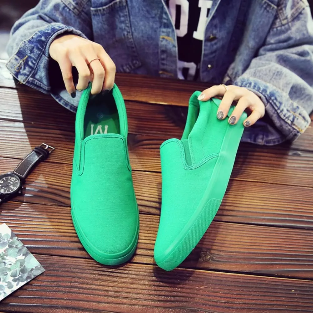 SUKKCCNO Comfortable and Breathable Canvas Shoes Flat Bottom Fashionable Street Style Men's and Women's Standard Size Shoes Spring and Autumn Versatile Cloth Shoes