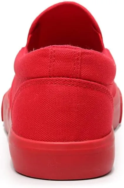 SUKKCCNO Comfortable and Breathable Canvas Shoes Flat Bottom Fashionable Street Style Men's and Women's Standard Size Shoes Spring and Autumn Versatile Cloth Shoes