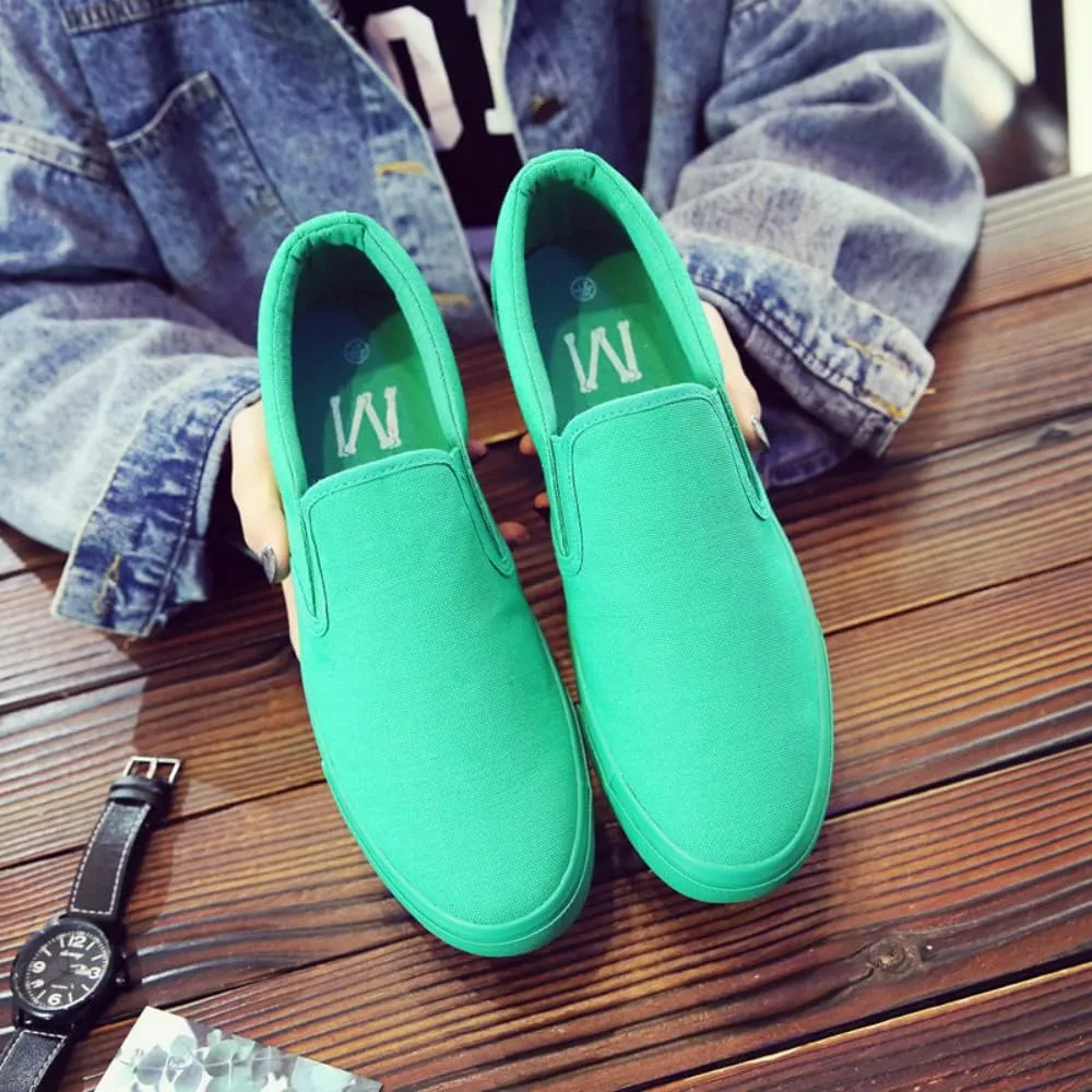 SUKKCCNO Comfortable and Breathable Canvas Shoes Flat Bottom Fashionable Street Style Men's and Women's Standard Size Shoes Spring and Autumn Versatile Cloth Shoes