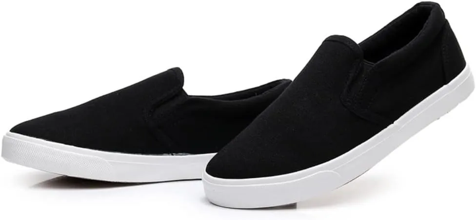 SUKKCCNO Comfortable and Breathable Canvas Shoes Flat Bottom Fashionable Street Style Men's and Women's Standard Size Shoes Spring and Autumn Versatile Cloth Shoes