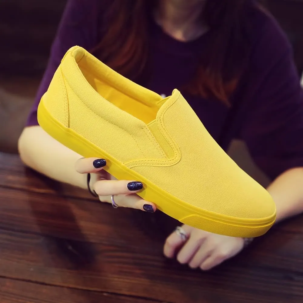 SUKKCCNO Comfortable and Breathable Canvas Shoes Flat Bottom Fashionable Street Style Men's and Women's Standard Size Shoes Spring and Autumn Versatile Cloth Shoes