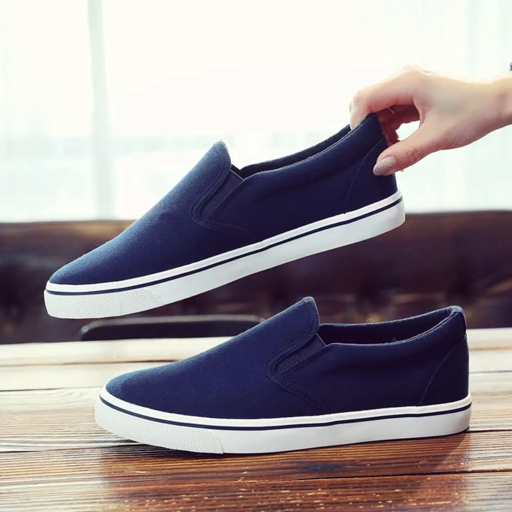 SUKKCCNO Comfortable and Breathable Canvas Shoes Flat Bottom Fashionable Street Style Men's and Women's Standard Size Shoes Spring and Autumn Versatile Cloth Shoes