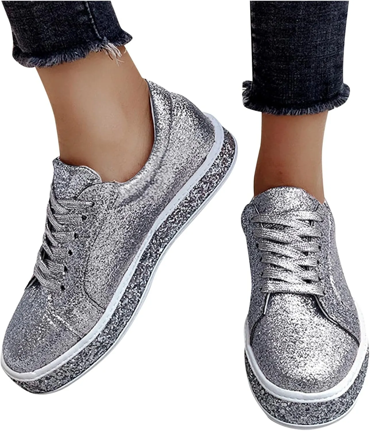 Trendy Wedge Sneakers for Women 2023 Zapatos Comodos De Mujer Suaves para Fiesta Workout Shoes for Women Wide Fit Plantar Fasciitis Sneakers Women Arch Support White Slip On Sneakers Women Black