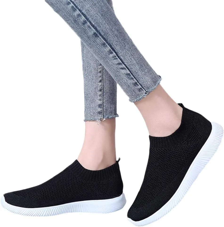 Trendy Wedge Sneakers for Women 2023 Zapatos Comodos De Mujer Suaves para Fiesta Workout Shoes for Women Wide Fit Plantar Fasciitis Sneakers Women Arch Support White Slip On Sneakers Women Black