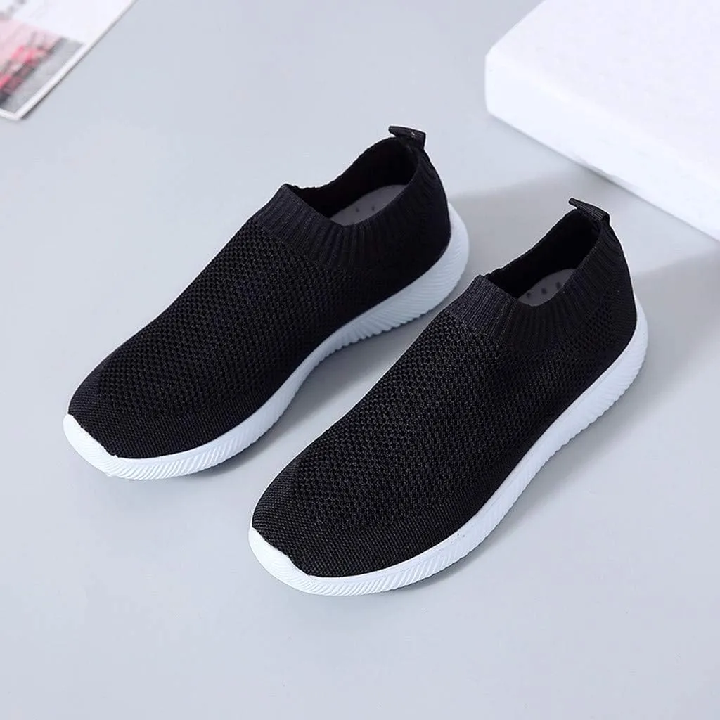 Trendy Wedge Sneakers for Women 2023 Zapatos Comodos De Mujer Suaves para Fiesta Workout Shoes for Women Wide Fit Plantar Fasciitis Sneakers Women Arch Support White Slip On Sneakers Women Black