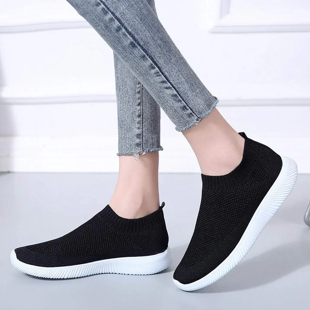 Trendy Wedge Sneakers for Women 2023 Zapatos Comodos De Mujer Suaves para Fiesta Workout Shoes for Women Wide Fit Plantar Fasciitis Sneakers Women Arch Support White Slip On Sneakers Women Black