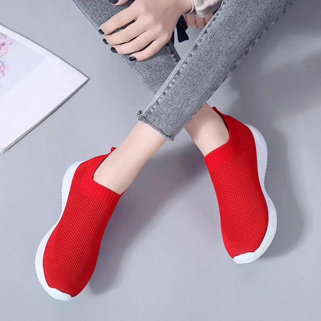 Trendy Wedge Sneakers for Women 2023 Zapatos Comodos De Mujer Suaves para Fiesta Workout Shoes for Women Wide Fit Plantar Fasciitis Sneakers Women Arch Support White Slip On Sneakers Women Black