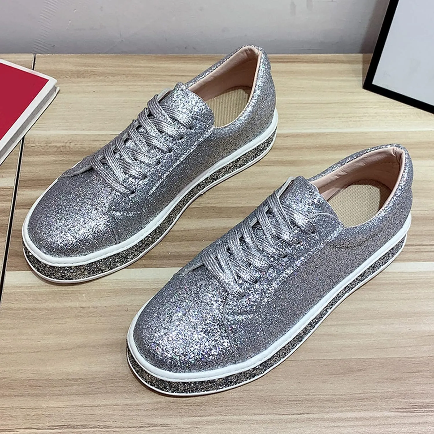 Trendy Wedge Sneakers for Women 2023 Zapatos Comodos De Mujer Suaves para Fiesta Workout Shoes for Women Wide Fit Plantar Fasciitis Sneakers Women Arch Support White Slip On Sneakers Women Black